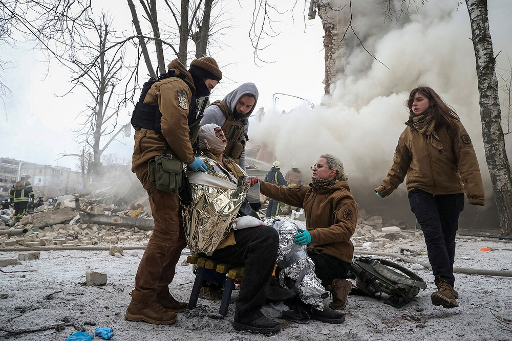 Aftermath of a Russian missile attack in Kharkiv Aftermath of a Russian missile attack in Kharkiv